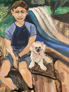 Custom portrait with your pet